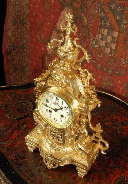 fig 3. **** SOLD **** Antique French Louis XVI Style Clock ~ French - Circa 1880 ~